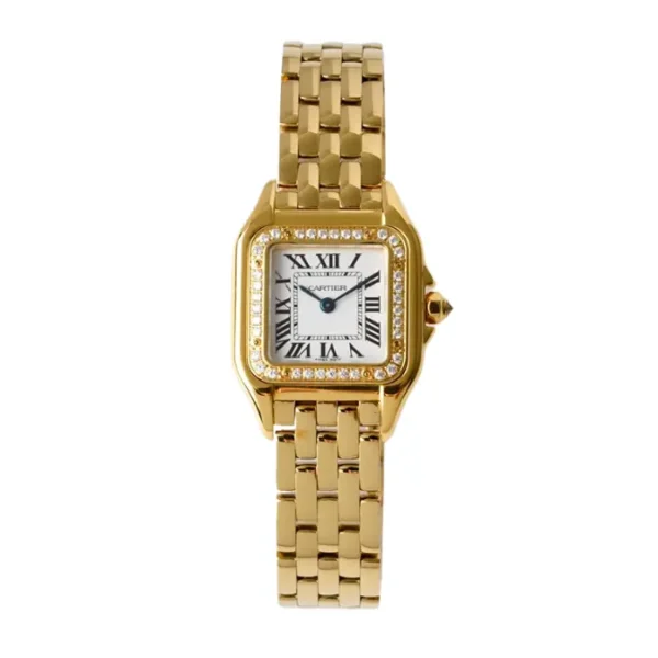 Cartier Panthere – White dial with 18K yellow gold stainless steel