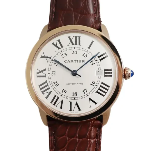 Cartier Ronde Solo 36mm with Brown Leather Strap Watch