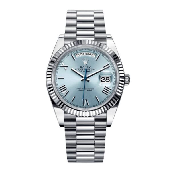 Rolex Day Date Sky Blue Watch For Men