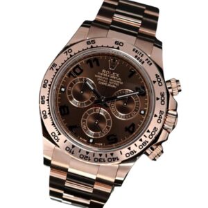 An exquisite Daytona Rose Gold chronograph watch by Rolex, showcasing opulence and precision.