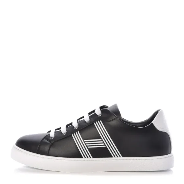 Hermes Avantage Sneaker In Black Calfskin