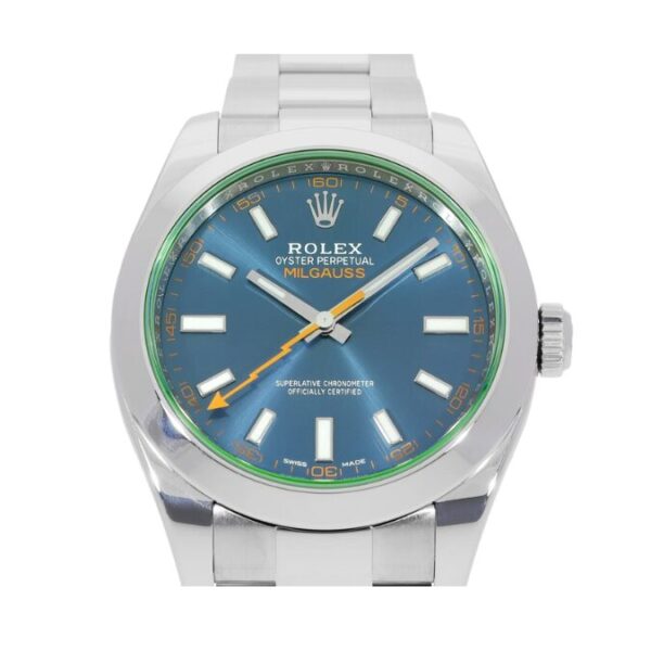 Rolex Oyster Perpetual Milgauss Blue Dial Men’s Watch