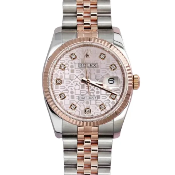 Rolex 36mm Datejust Jubilee Pearl Diamonds Watch