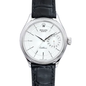 Timeless Rolex Cellini timepiece featuring a stunning white dial.