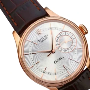 Elegant rose gold Rolex Cellini White watch, a classic piece of jewelry suitable for any look.
