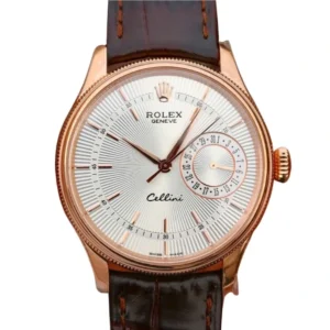 Elegant rose gold Rolex Cellini White watch, a classic piece of jewelry suitable for any look.