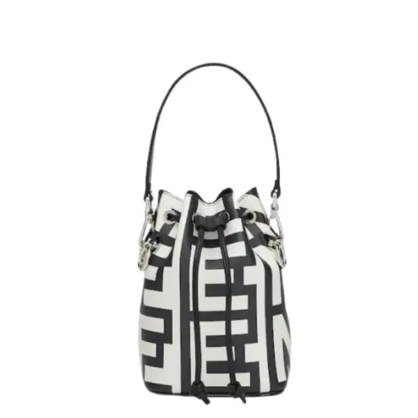 Fendi Mini Mon Tresor Jacquard Bucket Bag