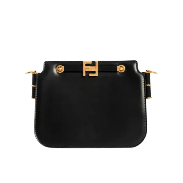 Fendi Touch Calfskin Leather Shoulder Bag