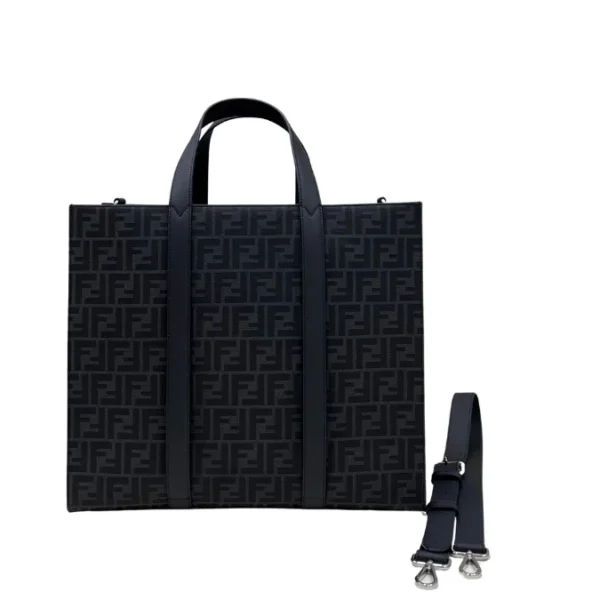 Men’s Fendi FF Monogram Jacquard Tote Handbag