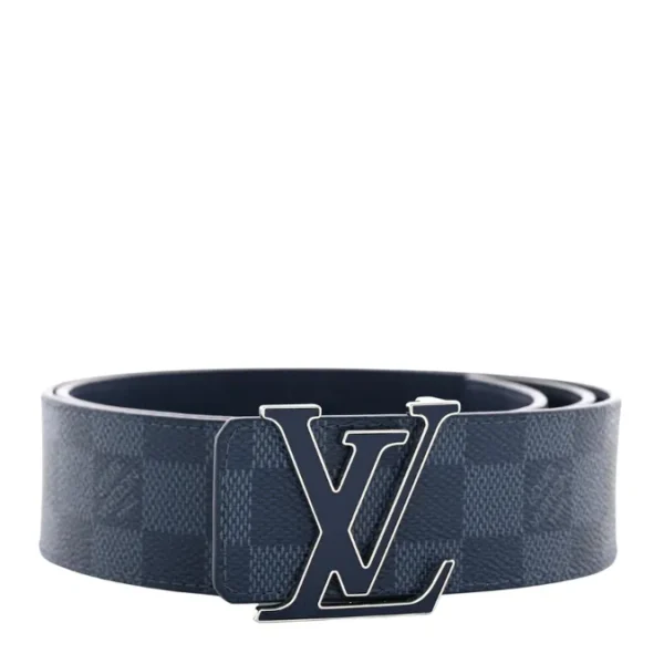 Men’s Louis Vuitton Damier Graphite LV Initiales Belt