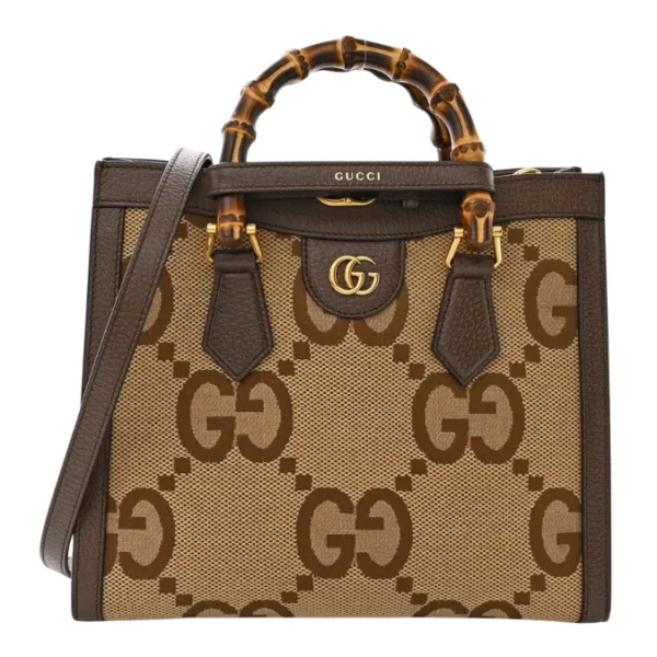 Gucci Small Diana Tote Bag | Monogram Jumbo GG Medium