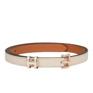 Fashionable Hermes Pop H 15 Belt in cowhide leather.
