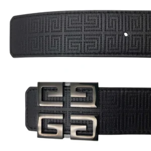 Sleek Givenchy 4G Buckle Belt featuring a modern square buckle, ideal for both casual and formal wear.