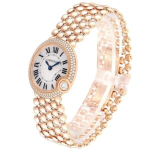 A stunning Cartier Ballon Blanc watch, featuring a sleek design and exquisite craftsmanship. Perfect for any occasion!