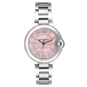 Elegant Cartier Ballon Bleu Pink dial 33mm Watch, a timeless accessory for any occasion.