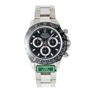 Rolex Daytona Black Ceramic: A sleek and stylish watch with a black ceramic finish. Perfect for any occasion.