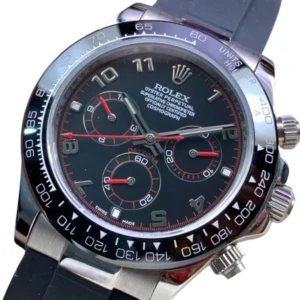 Black Daytona Dial Rolex - An elegant chronograph watch from the Daytona series, showcasing a black dial