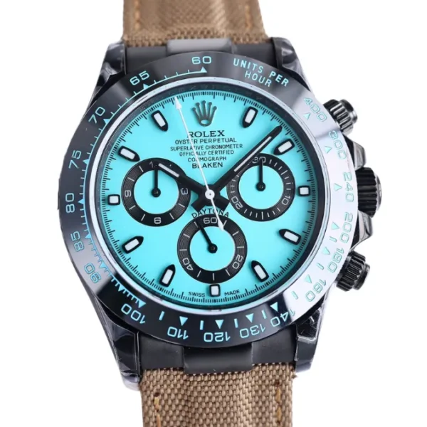 Rolex Daytona Platinum Dial Bezel Watch