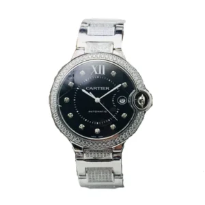 A stunning Diamond black and white men's watch, perfect for adding elegance to any outfit.