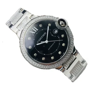 A stunning Diamond black and white men's watch, perfect for adding elegance to any outfit.