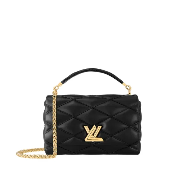 LV Go 14 MM Black Lambskin Handbag