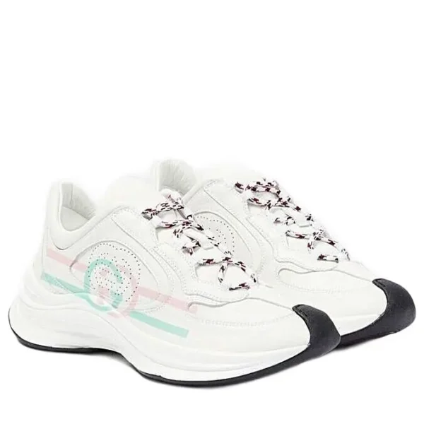 Women’s White Gucci Run Sneakers