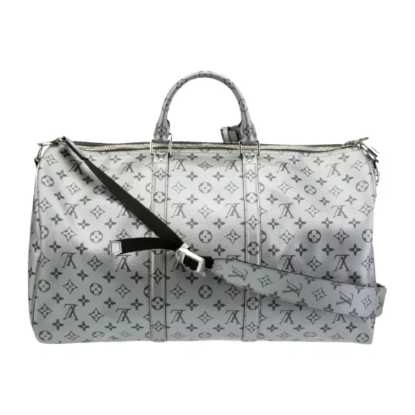 Louis Vuitton Keepall Bandouliere 50 | Silver Metallic Monogram