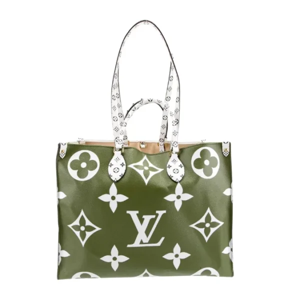 Louis Vuitton On The Go Green Tote Neverfull Bag