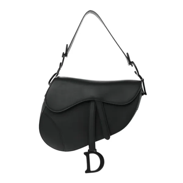 Christian Dior Ultra Matte Black Saddle Bag