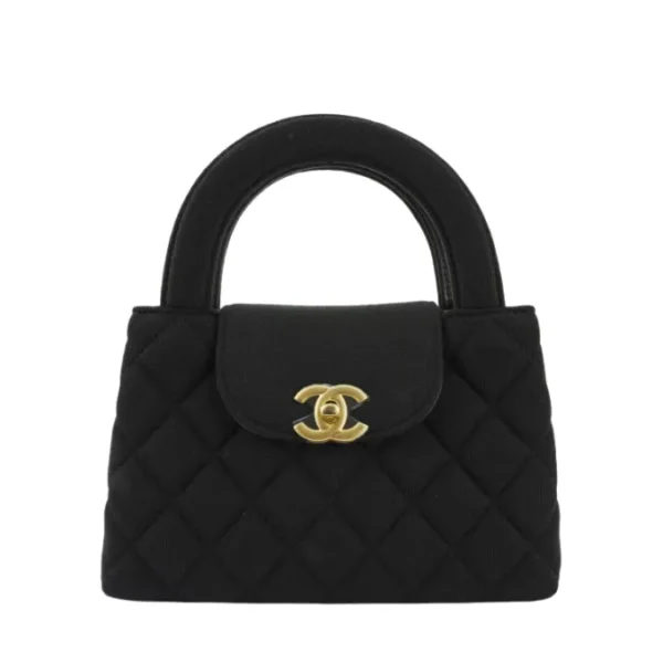 Chanel Mini Kelly Black Velvet Micro Flap Bag