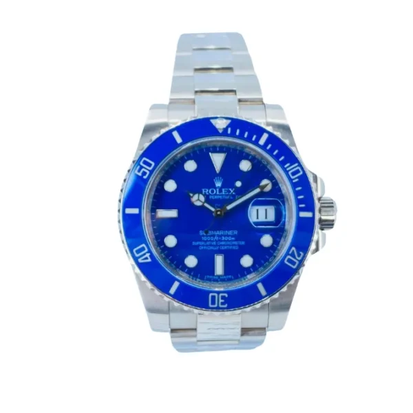 Rolex Submariner Silver with Blue Dial Watch