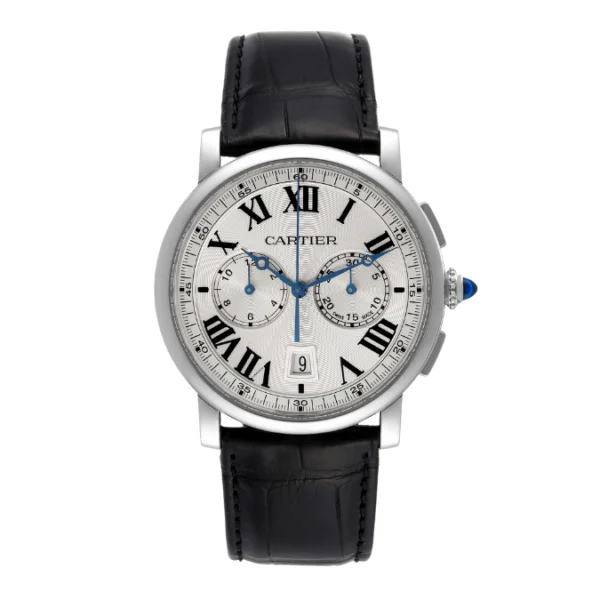 Cartier Rotonde Chronograph Watch – White Dial