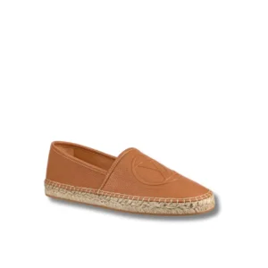Stylish LV leather Starboard Flat Espadrilles, perfect for summer outings.