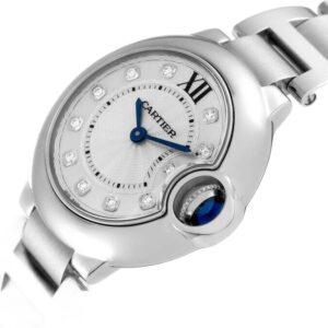 Fashionable women's Cartier Ballon Bleu Silver dial watch, a timeless piece that complements any look.