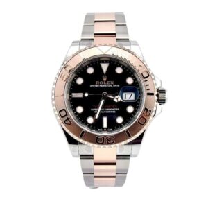 Luxurious Rolex Yacht master - black dial, rose gold and stainless steel timepiece - Yacht Master 40