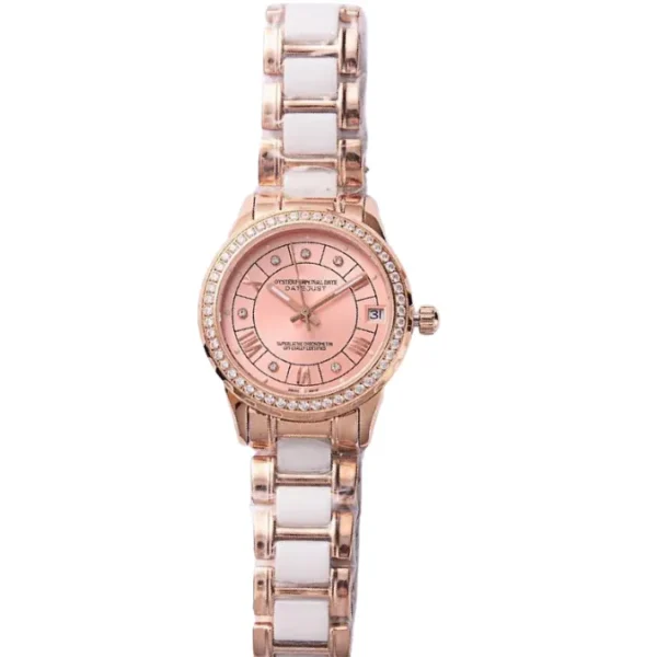 Rolex Datejust Pink Dial Diamond Watch