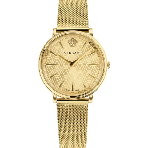 Women’s Versace V Circle Gold Watch