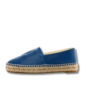 Stylish Chanel Logo CC espadrilles, perfect for a casual day out or a chic summer look.