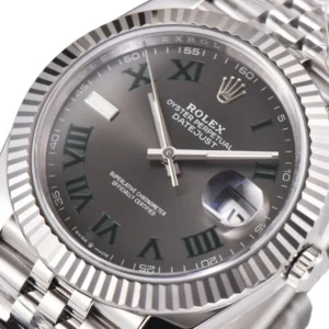 Classic Rolex Datejust Wimbledon Dial 36mm featuring a steel case and a striking black dial.