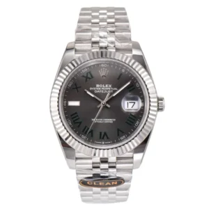 Classic Rolex Datejust Wimbledon Dial 36mm featuring a steel case and a striking black dial.