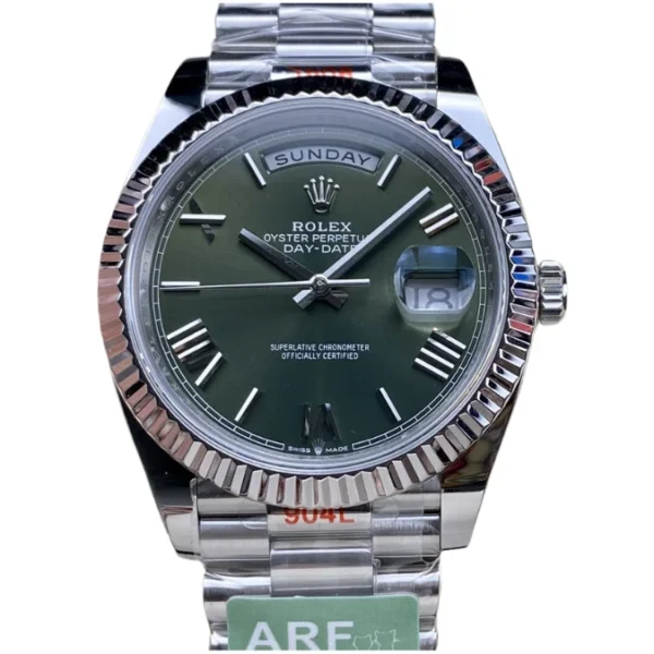 Men’s Rolex Day Date Green Dial Watch