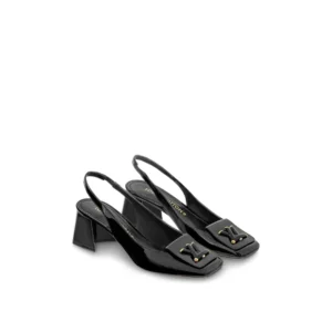 Classic LV Shake Slingback Pumps featuring a trendy buckle on the toe.