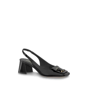 Classic LV Shake Slingback Pumps featuring a trendy buckle on the toe.