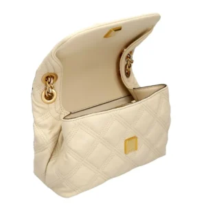 Upgrade your look with this trendy Tory Burch mini Fleming Soft leather bag.